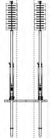 DIMENSIONS OF THE BOLT DOWN FRAMES Secured using Expansion Anchor Bolts (Top View) Model SC-1000-bd Frame Weight: 275