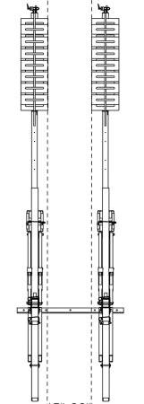Mast Height: 6 6 41 42 42 Outside Inside 45 19-39 19-39 Secured using Counterweights (Top View) Frame Weight: 415 lb.