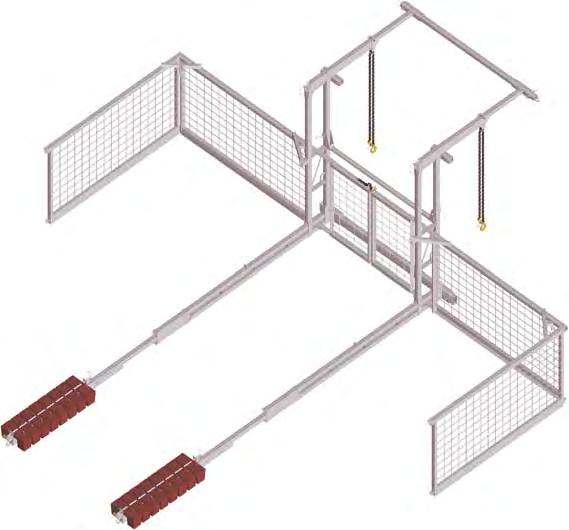 GATES AND GUARDRAILS Model SC-900-cb To prevent falls, gates and