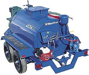 www. DPS550T Options Skid mounted no chassis. Heavy duty air compressor, with two-stage pump, powered by an 11hp Honda engine. 30 gallon water tank.