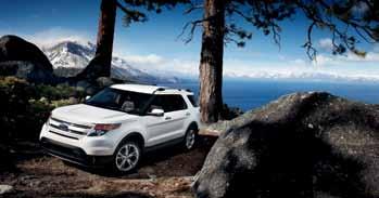 EXPLORER Features 3.5L Ti-VCT V6 engine 6-speed SelectShift Automatic transmission 4-wheel disc Anti-Lock Brake System (ABS) 70.