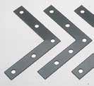 Tri-Boro Angle Sways & Splices ANGLE SWAYS (For 1" on Center Offset and Nut & Bolt Shelving) A 5" x 5" L-shaped bracket that is made of 11 gauge steel with holes punched 2" on center.