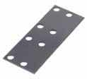 02 OFFSET ANGLE SWAYS (For 1-1/2" on Center Shelving) A 5" x 5" L-shaped bracket made of 11 gauge steel with one leg punched on 2" centers and the other punched 1-1/2" on center.
