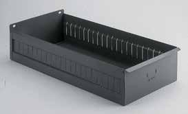 per 100 * Please specify: Clear for box shelves, Black for perforated flange shelves - same model number BIN DIVIDERS Made of cold