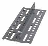 Slotted Angle Accessories Gusset Plates Galvanized steel corner plates give added rigidity and strength.