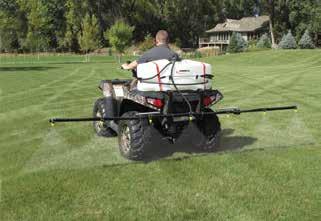 SPREADERS & AERATORS -25-700-QR Ratchet Straps NOT Included -25-700-QR 7 Nozzle, 3 Section Folding Boom - 140 Spray Coverage Quick Release Feature