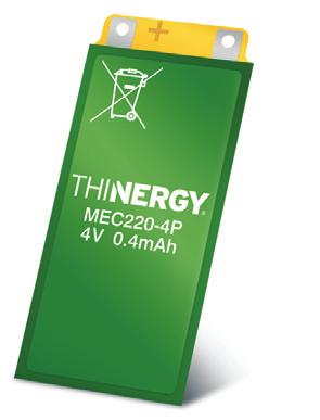 THINERGY MEC220 Solid-State, Flexible, Rechargeable Thin-Film Micro-Energy Cell DS1013 v1.