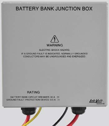 SOLAR/WIND ENERGY TRAINING SYSTEM Model 66050 Battery Bank Junction Box Model