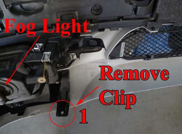 8. Next, you will need to remove two clips underneath your