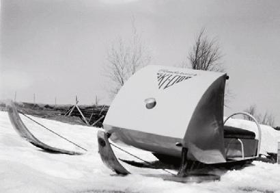 born of innovation B7 vehicle 1959 Ski-Doo snowmobile The story begins with mechanic/inventor Joseph-Armand Bombardier, a small garage, and a dream to improve winter mobility in rural communities.