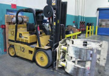 FORKLIFT W/ROLL CLAMP 10,000 CATERPILLAR #TC125 FORKLIFT W/ROLL CLAMP MITSUBISHI