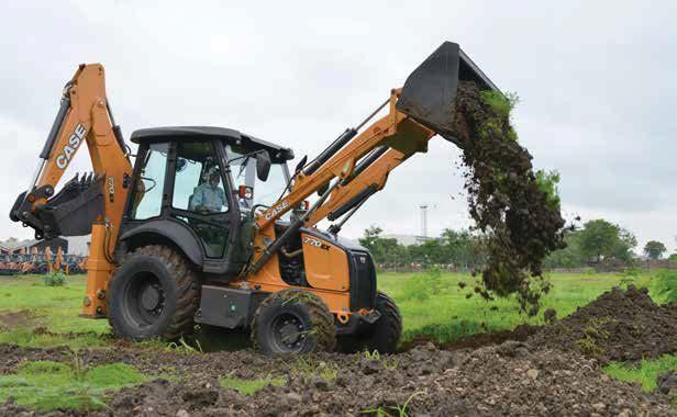 APPLICATIONS Many customers will find the CASE backhoe loader to be the optimal choice.