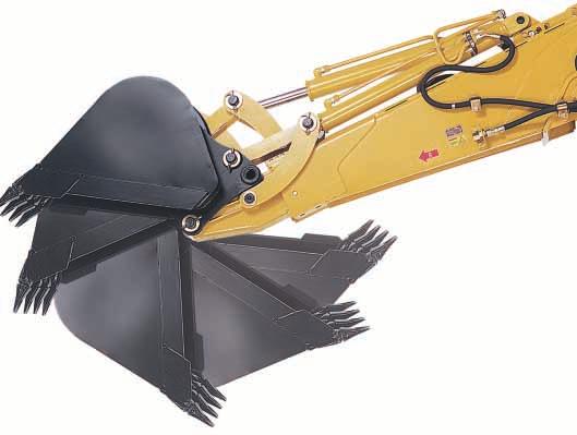 The new 446D backhoe linkage provides superior rotation and eliminates the need to change pin position when moving from loading trucks to vertical wall trenching. Backhoe Boom.
