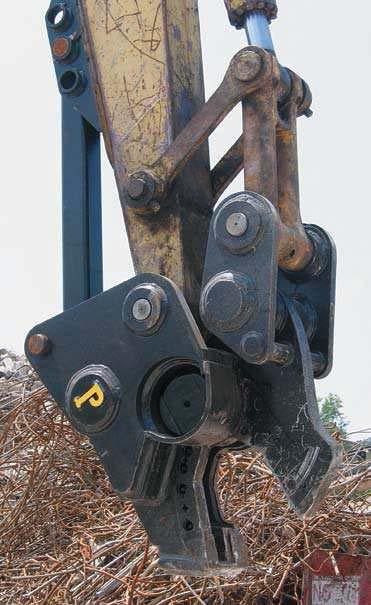 excavator shears PES 100 MOBILE SHEAR Doc ID: P-EAS-pes100mblshear Designed STANDARD with 360º continuous rotation. Light in weight, yet compact, matched for your machine.