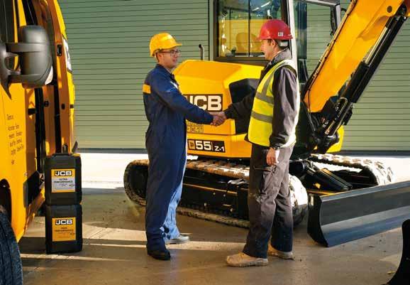VALUE ADDED. JCB S WORLDWIDE CUSTOMER SUPPORT IS FIRST CLASS.