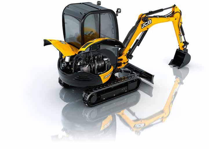 8026 COMPACT EXCAVATOR New dig-end geometry for superior