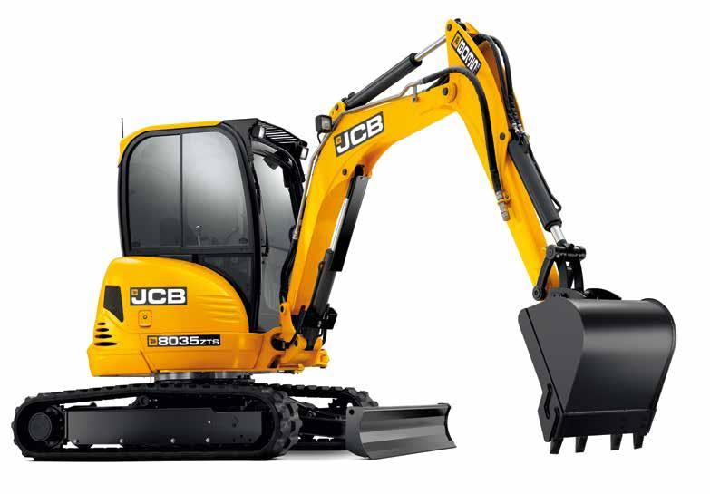 8025/8030/8035 COMPACT EXCAVATOR. 1. Inside, the first thing you ll notice is how big the cab is compared to other ZTS models. The seating position is fully adjustable for maximum comfort. 3 3.