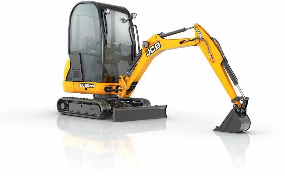 8018/8020 COMPACT EXCAVATOR. 1. The short pitched tracks engage every tooth on the sprocket for less vibration and noise, and a far smoother ride. 1 3.