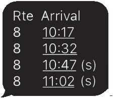 real time information a step-by-step guide to receive estimated time of arrival information.
