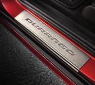 Protect the interior door sills of your Durango from scratches while adding a nice touch of style. Set of four.