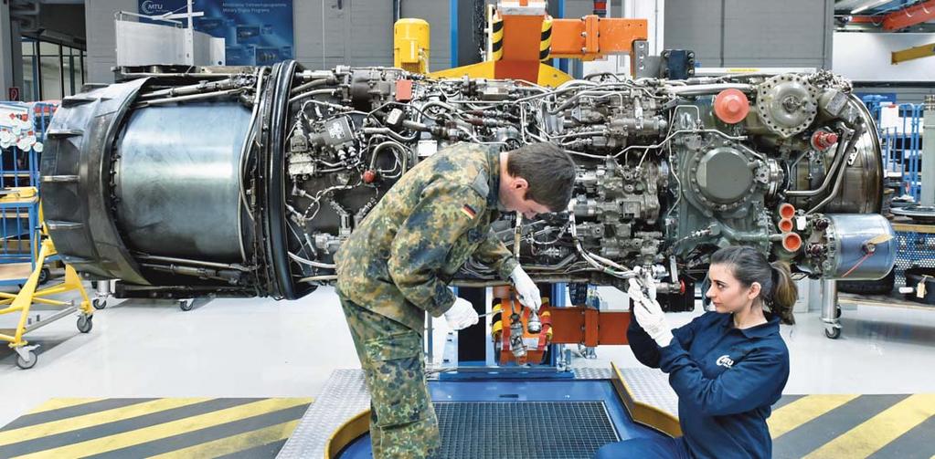 Strong and capable partners MTU s collaboration with the German Armed Forces is a prime example of its ability to develop and implement service concepts tailored to customers specific needs.