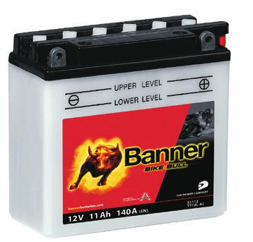 STARTER BATTERIES MOTORCYCLES BIKE BULL CLASSIC MOTORBIKE POWER. Entry into Banner s brand world consists of classic lead batteries with an electrolyte pack.