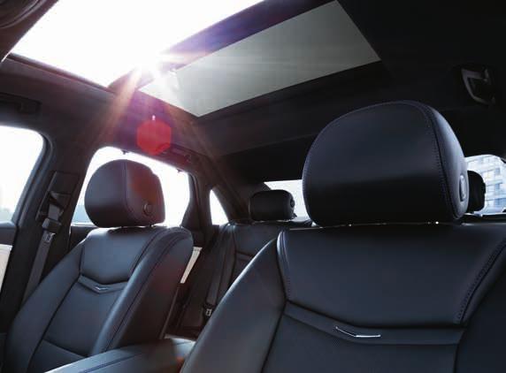 Rear passengers enjoy 1016 mm of legroom, while the available ULTRA VIEW SUNROOF,