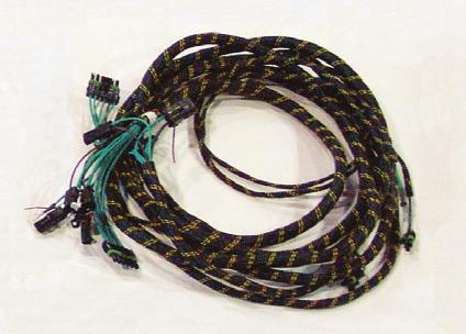 Encased in a nylon braided loom, the standard electrical wiring harness used by Stellar covers all functions, and features the use of weather-tight connectors.