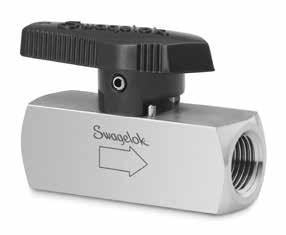 .. 7 Features Swagelok plug valves offer low-torque, quarterturn operation in a simple, compact design that provides positive shutoff of forward flow with up to 3000 psig (206 bar) pressure.