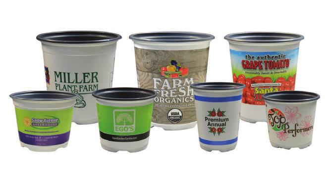 Set your plants apart with labeling and high impact graphics Our 8-color printing capability will help retailers sell out faster and re-order sooner!