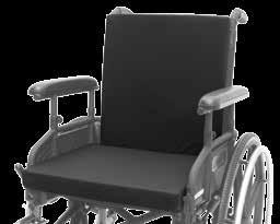 COMBINATION SEAT & BACK ABOUT THE COMBINATION SEAT & BACK Provides full padding protection to the user. Easily installs in front of existing wheelchair sling back.
