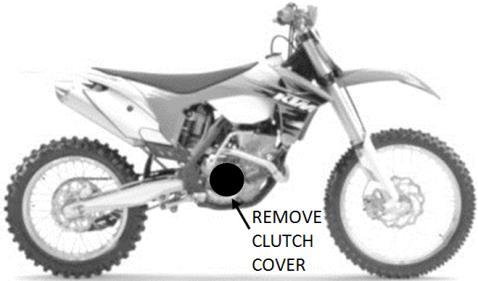 PREP & DISASSEMBLY 1. Lay the bike on its left side. Catch any fuel that might drain in a suitable container.