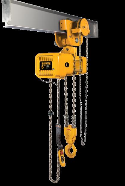NERP/ERP and NERG/ERG Electric Chain Hoists with Push or Geared Trolleys NERG/ERG050LD NERG/ERG050LD DUAL SPEED HOIST WITH GEARED TROLLEY DIMENSIONS 28 Headroom C E a b e g h i j k k' m n r t u 1/8