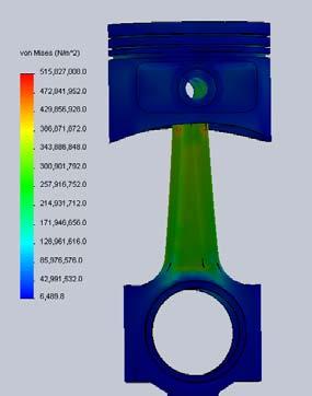 The obtained data gave us the piston behaviour in different working condition during 1 second period of time.