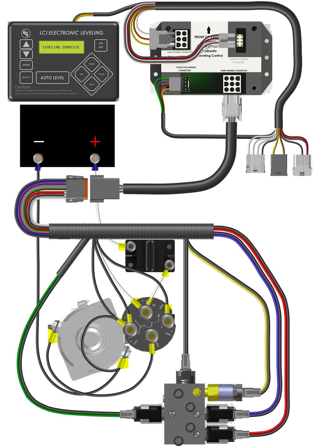Wiring Diagram Controller Touch Pad Main Harness Touch Pad Harness Battery Interconnect Harness Power