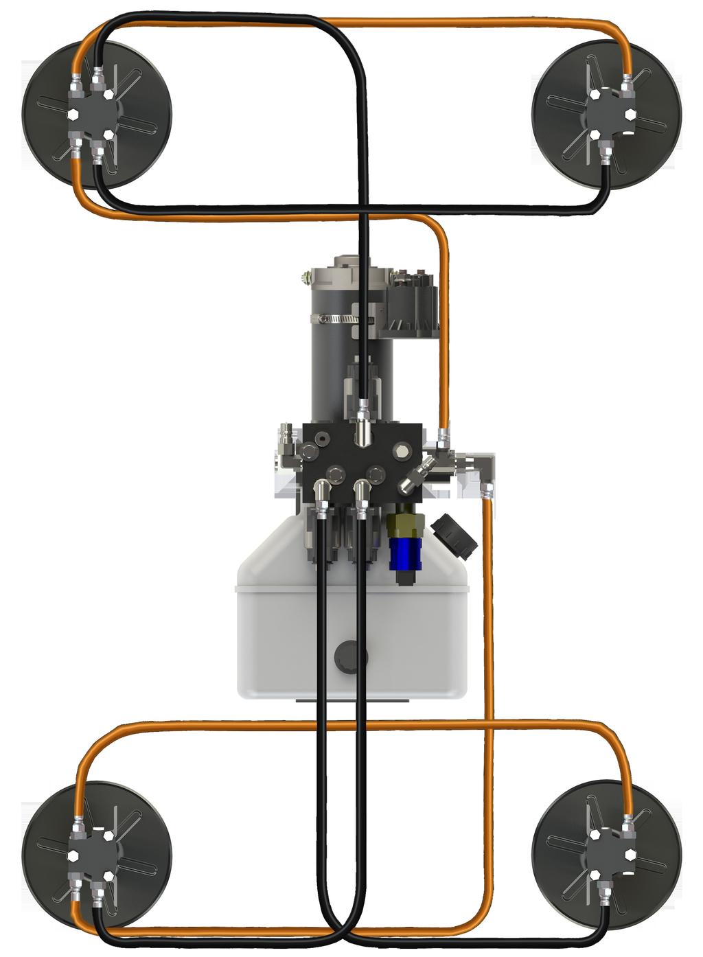 Hydraulic Plumbing Diagram F Retract