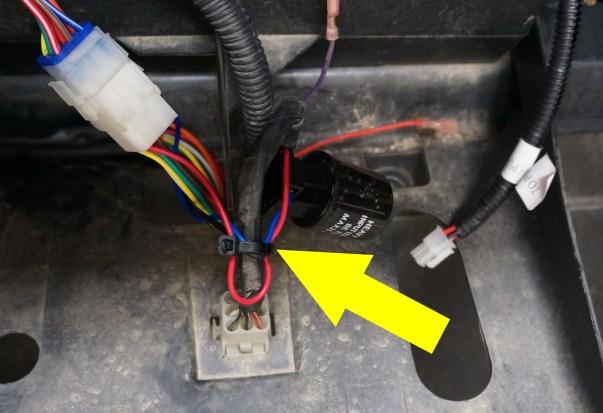 NOTE: If the relay is already installed on the turn signal, it may be helpful to remove the