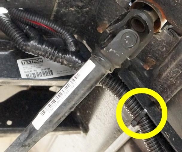 NOTE: If you are not installing a brake switch, secure the brake switch lead to the underbody