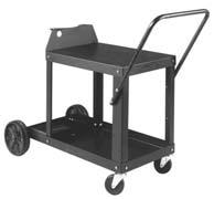 Running Gear/Cylinder Rack #0 Has adjustable handles and is slanted for convenient access to power source front panel controls. Carries two 10 lb (.