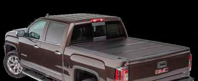 tonneau covers Standard Flush Mount Hard Trifold Three panel, solid surface design Three riding positions: closed, 1/3, or 2/3 open.