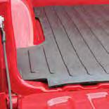 The textured pebble surface of the mat helps reduce shifting of items while driving and raised ribs ease the loading and unloading of cargo.