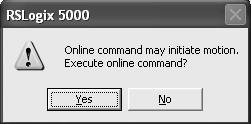 The Motion Initiation dialog box is