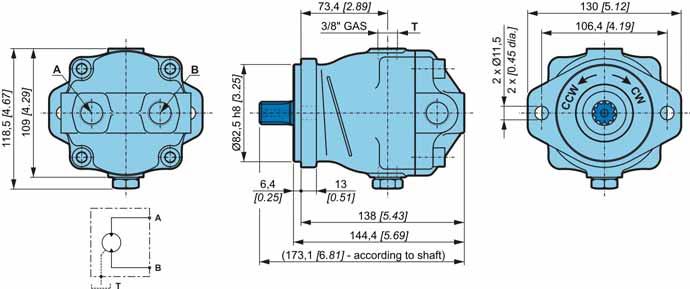 POCLAIN HYDRAULICS M1 Fixed displaced axial piston motor