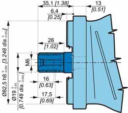 Splined shaft Splined info Standard ANSI B92.