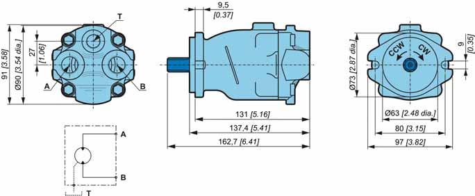 M0 Fixed displaced axial piston motor POCLAIN