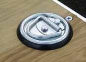 Aluminum Side Ramps (8-Wide els) Surface-Mounted D-Rings Recessed