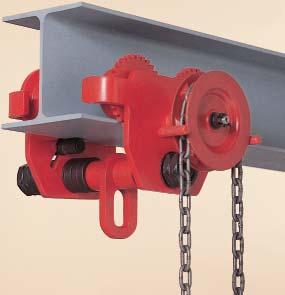 OZ BLOK GEARED GIRDER TROLLEYS HEAVYWEIGHT CHAMPIONS OzBlok now offer Geared Girder Trolleys in these large capacities for use with Hand Chain