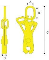 310 930 100 65 RAIL LIFTING CLAMP Suits