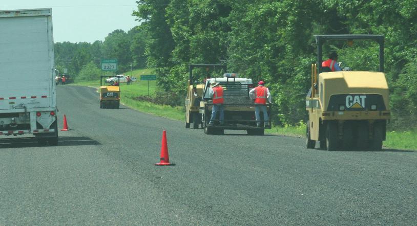 Reduced speed limits should be considered for the following work zone conditions: workers are located near an open travel lane without positive protection; temporary traffic barrier or pavement edge