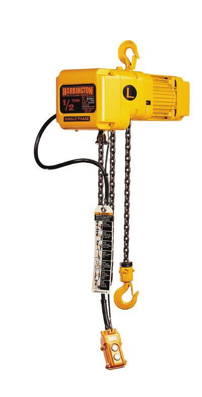 SNER Electric Chain Hoists with Hook and Lug Suspensions and Motorized, Push and Geared Trolleys Our SNER Series of electric chain hoists furnishes single-phase operation in a heavy-duty,